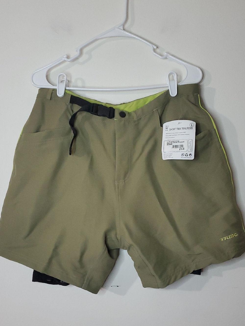 NWT Trek Trailrider Cycling Shorts Size Large Womens Built-In Padded Liner Short